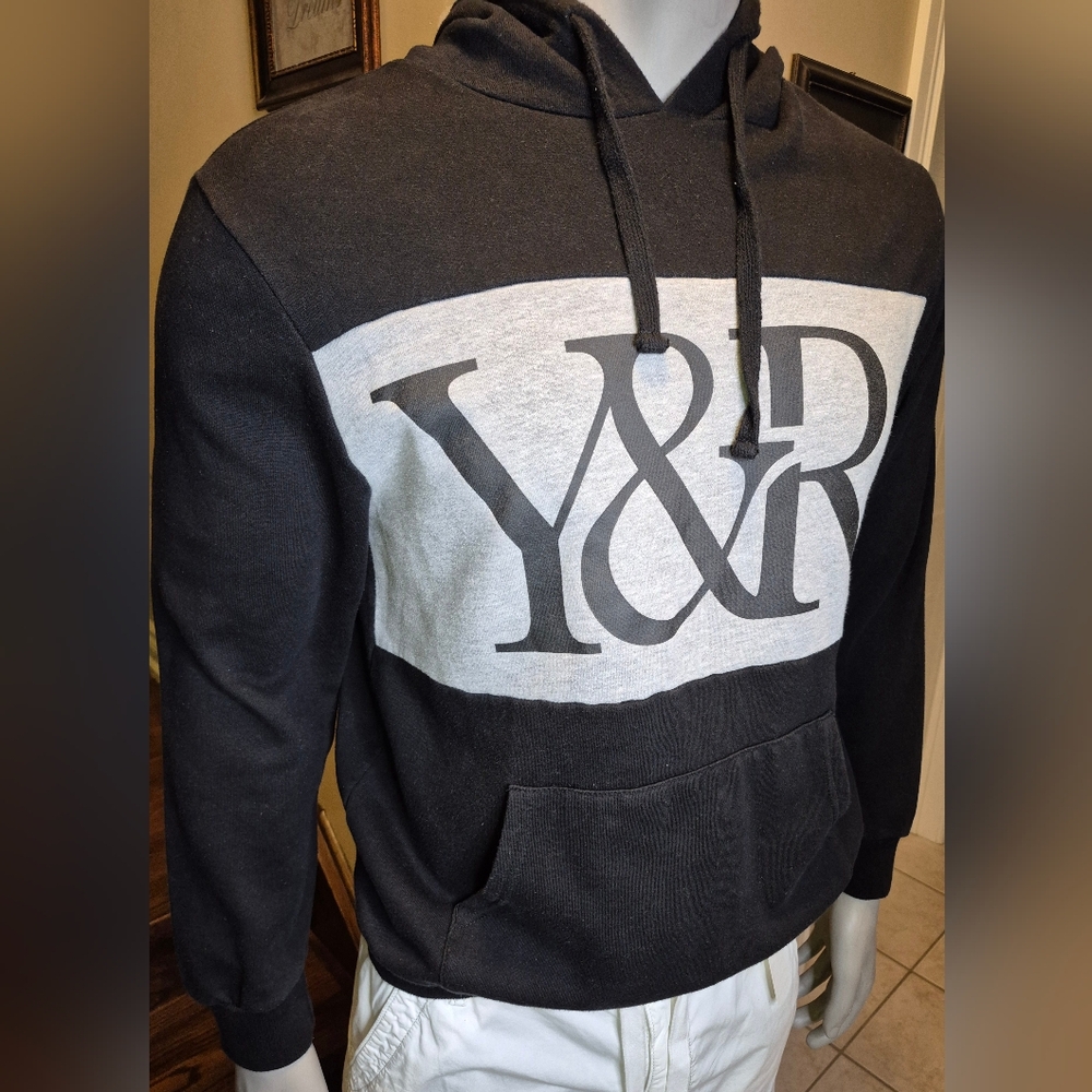 Young & Reckless Black and Gray Sweatshirt Hoodie